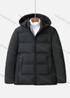 Wholesale Men's Casual Plain Hooded Zipper Down Jacket - Liuhuamall