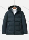 Wholesale Men's Casual Plain Hooded Zipper Down Jacket - Liuhuamall