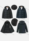 Wholesale Men's Casual Plain Hooded Zipper Down Jacket - Liuhuamall