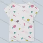 Wholesale Women's Scoop Neck Short Sleeve Fruit Print Casual T-Shirt 6098# preview