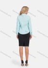 Wholesale Women's Polka Dot Fake Pockets Button Closure Casual Shirt - Liuhuamall