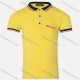 Wholesale Boys Casual Plain Embroidery Contrast Collar Striped Trim Short Sleeve Polo Shirt Yellow Clothing Wholesale Market Liuhua