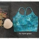 Wholesale Women's Racerback Sport Tie Dye Pads Bra Fitness Active Tank Tops Green Clothing Wholesale Market Liuhua