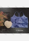 Wholesale Women's Racerback Sport Tie Dye Pads Bra Fitness Active Tank Tops - Liuhuamall