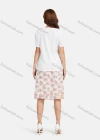 Wholesale Women's Casual Splicing Tee & Floral Print Midi Skirt Set - Liuhuamall