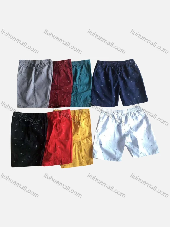 Wholesale Boys Casual Plain Elastic Waist Drawstring Shorts