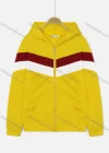 Wholesale Women's Casual Striped Colorblock Long Sleeve Zipper Pockets Hoodie - Liuhuamall