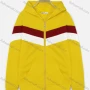 Wholesale Women's Casual Striped Colorblock Long Sleeve Zipper Pockets Hoodie preview