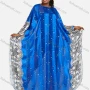 Wholesale Women's African Glamorous Chiffon Oversized Batwing Floral Print Maxi Kaftan Dress preview