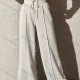 Wholesale Women's Sporty Plain High Waist Drawstring Wide Leg Long Pants Gray Clothing Wholesale Market Liuhua