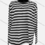 Wholesale Women's Round Neck Long Sleeve Striped Casual T-shirt preview