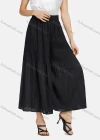 Wholesale Women's Casual Pleated Plain Wide Leg Trouser 2225# - Liuhuamall