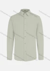 Wholesale Men's Business Plain Long Sleeve Shirt - Liuhuamall