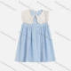 Wholesale Girls Cute Sailor Collar Sleeveless Button Front Short Tank Dress AM1268# Blue Clothing Wholesale Market Liuhua
