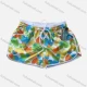 Wholesale Women's Vacation Contrast Heart Print Drawstring Beach Shorts 2# Clothing Wholesale Market Liuhua