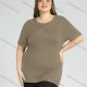 Wholesale Women's Plus Size Round Neck Short Sleeve Embroidery Casual Top 5# Clothing Wholesale Market Liuhua