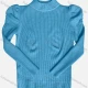Wholesale Girl's Casual Mock Neck Long Sleeve Pullover Knit Sweater F632# Clothing Wholesale Market Liuhua