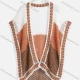 Wholesale Women's Casual Bat Sleeve Hollow Out Knit Cover Up Cardigan A521# White/Brown Clothing Wholesale Market Liuhua