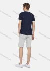 Wholesale Men's Short Sleeve Buttons Polka Dot Colorblock Polo Shirt - Liuhuamall