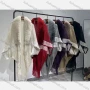 Wholesale Women's Casual Striped Faux Wool Scarf Hem Cardigan preview