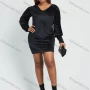 Wholesale Women's Fashion Velvet V Neck Backless Bodycon Mini Cocktail Dress preview