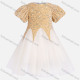 Wholesale Girls Cute Splicing Lace Short Sleeve Sequin Shirred Flower Girl Dress 230623# Champagne Guangzhou Clothing Wholesale Market & Suppliers -LIUHUAMALL