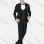Wholesale Men's Formal Lapel Plain Pockets Blazer & Vest & Pant 3 Pieces Suit Sets preview