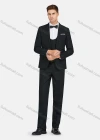Wholesale Men's Formal Lapel Plain Pockets Blazer & Vest & Pant 3 Pieces Suit Sets - Liuhuamall