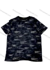 Wholesale men's Black tee - soft cotton, bold white text print, relaxed fit, breathable & comfy, ideal for bulk - Liuhuamall