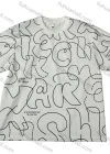 Wholesale Men's White Loose Fit Tee - Bold Black Line Art & Abstract Prints, Breathable Cotton, Bulk Buy! - Liuhuamall
