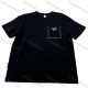 Wholesale Men's Tee - 'EVERYTHING OKAY' Pocket Design, Minimalist Casual Bulk Deals! Black Clothing Wholesale Market Liuhua