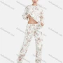 Wholesale Women's Casual Round Neck Drop Shoulder Tie Dye Long Sleeve Sweatshirt & Pants 2 Piece Set preview