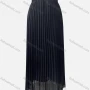 Wholesale Women's Casual Plain Chiffon High Waist Pleated Ruffle Hem Midi Skirts preview