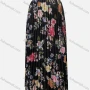 Wholesale Women's Casual Floral Print High Waist Pleated Ruffle Hem Midi Skirts preview