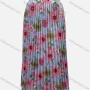 Wholesale Women's Casual Floral Print High Waist Pleated Midi Skirts preview