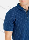 Wholesale Men's Short Sleeve Casual Allover Print Polo Shirt - Liuhuamall