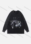 Wholesale Men's Fashion 100%Cotton Distressed Crew Neck Long Sleeve Graphic T-shirt SS15# - Liuhuamall