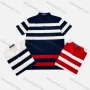 Wholesale Men's Casual Short Sleeve Sleeve Button Front Colorblock Striped Polo Shirts preview