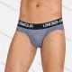 Wholesale Men's Basic Ice Silk Breathable Moisture Wicking Anti-Chafing Antibiotic Briefs Gray Clothing Wholesale Market Liuhua