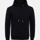 Men's Casual Long Sleeve Drawstring Hooded Sweatshirts With Kangaroo Pocket K2-420B# Black Clothing Wholesale Market -LIUHUA