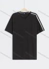 Wholesale Men's Casual Plain Reflective Stripes Round Neck Short Sleeve Tee - Liuhuamall