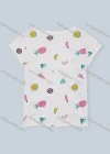 Wholesale Women's Scoop Neck Short Sleeve Fruit Print Casual T-Shirt 6098# - Liuhuamall