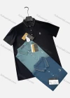 Wholesale Men's Casual Plain Labeled Short Sleeve Polo Shirt A01# - Liuhuamall