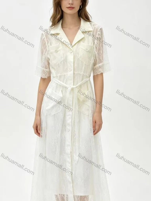 Wholesale Women's Lace Blazer Dress with Cami Inner