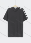 Wholesale Men's Casual Plain Reflective Stripes Round Neck Short Sleeve Tee - Liuhuamall