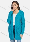 Wholesale Women's Casual Long Sleeve Patch Pockets Plain Knit Cardigan - Liuhuamall