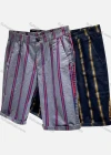 Wholesale Men's Casual Elastic Striped Pockets Shorts - Liuhuamall