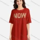 Wholesale Women's Casual Letter Round Neck Short Sleeve Tunic 3509# 1# Clothing Wholesale Market Liuhua
