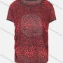 Wholesale Women's Vintage Round Neck Short Sleeve Rhinestone Allover Print T-Shirt preview