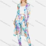 Wholesale Women's Tie Dye Cardigan With High Waist Leggings 3 Piece Set preview